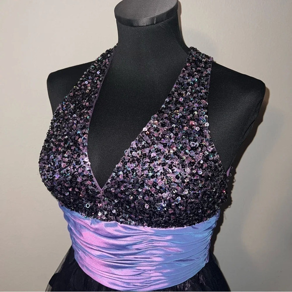 Jovani 152066 Sequence Tulle Dress Size 2 ❤️ - Picture 4 of 9